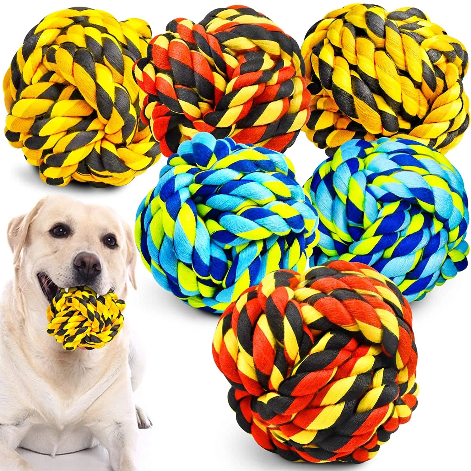 XL Dog Chew Toys for Aggressive Chewers Large Breed, 14 Pack Tough Indestructible Dog Toys , Durable Puppy Chew Toys for Teething, Heavy Duty Cotton Dog Rope Toys for Large Dogs